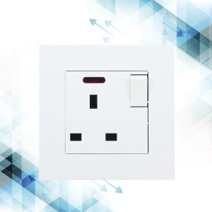 ปลั๊กไฟติดผนัง86แผงประเภทพร้อมสวิตช์ไฟปลั๊กมาตรฐานของประเทศอังกฤษซ็อกเก็ตติดผนังติดตั้งง่ายเต้าเสียบสายไฟ