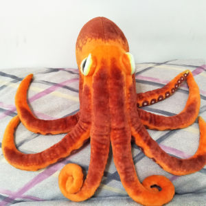 Simulation Orange Octopus Sea Animal Plush Children Stuffed Toy