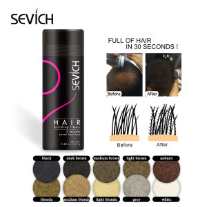 SEVICH Hair Fiber Hair Building Fibers Black Light Brown Medium Brown 40g