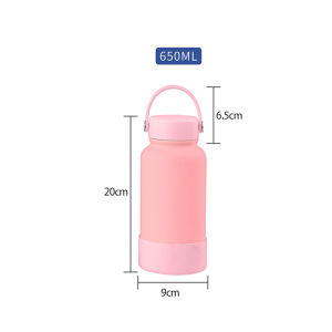 【SKIT SG】650ml / 1150ml Premium Quality Thermal Flask Vacuum Insulated Thermos Bottle With FREE Silicone Base Cup Cover Stainless Steel Thermal Water Bottle Coffee Cup for Sports Outdoor Thermal Flask Water Bottle Vacuum Insulated Bottle Stainless Steel
