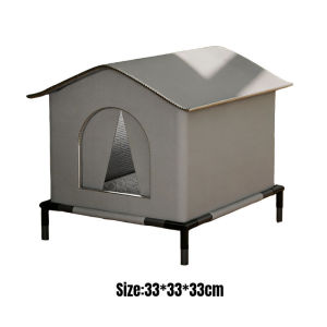 SKISOPGO Outdoor Cat House Waterproof Oxford Cloth Pet Tent Rumah Kucing Warm Shelter Curtain Door 宠物帐篷