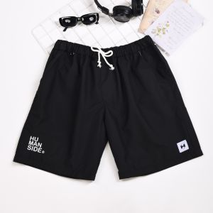 HUMANSIDE - Celana Pendek Nylon Parasut Black