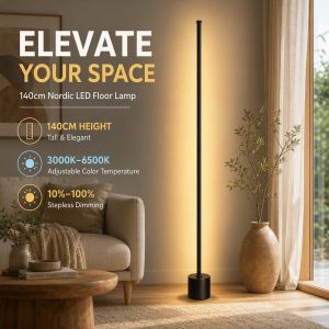 Corner Floor Lamp RGB Led Remote Control Minimalist Nordic Mood Light Standing Lamp For Room