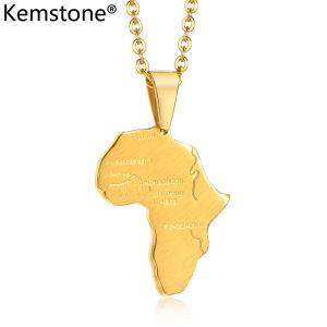 Kemstone Stainless Steel Male Gold Plated Pendant Necklace Jewelry Gift
