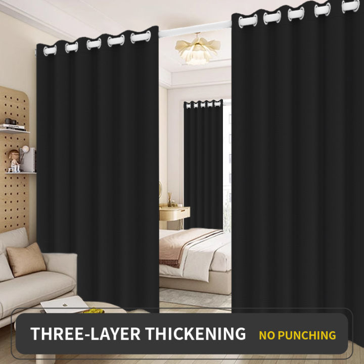 Blackout Room Divider Curtain for Extral Wide Windows -Blackout Total ...