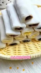 Multi-Flavor Glutinous Rice Pastry Purple Potato Flavor Sandwich Mochi Snacks 多口味条头糕糯米糕点紫薯味夹心麻薯零食
