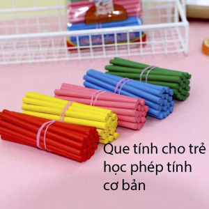 Bộ que đếm học toán 100 que – Dạy bé cộng trừ đơn giản nhiều màu sắc mới nhất 2025