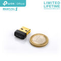 TP-Link TL-WN725N 150Mbps Wireless N Nano USB Adapter ตัวรับสัญญาณ WiFi สำหรับคอมพิวเตอร์ โน้ตบุ๊ค. 