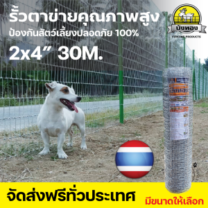 รั้วตาข่ายแรงดึงสูง บังทอง P-Light 2x4" ไล่ระดับ | แข็งแรง ทนทาน ประหยัด | เหมาะกับฟาร์ม สวน ไร่ | รับประกันคุณภาพ