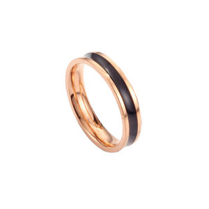 RAISS Titanium Stainless Steel Ring Rhinestone Accents For Men / Women