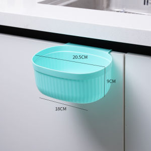 ตะกร้าเก็บของแบบแขวนได้ ถังขยะ แบบติดผนัง สําหรับห้องครัว แขวนได้ กล่องเก็บของเบ็ดเตล็ด ตะกร้าแขวน ตะกร้าพลาสติกแบบแขวน