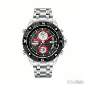 Popular Mens Fashion Waterproof Luminous Hollow Tourbillon Stainless Steel Strap Fully Automatic Mechanical Watch with Large Dial