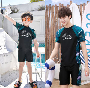 Đồ Bơi Bé Gái Bộ Bơi Bé Trai Habi Fashion HB2405 Chất Liệu Co Giãn Cho Bé Trai Bé Gái Từ 18-66kg