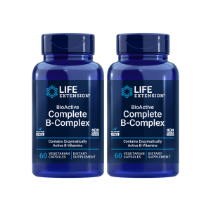 Life Extension BioActive Complete B-Complex 60 Caps - Energy & Brain Support