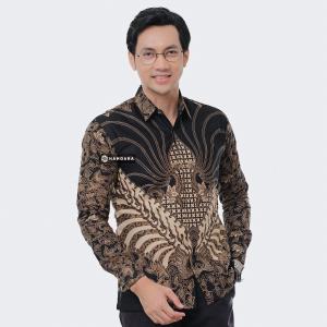 Batik Handara - Benang Sari Krem Kemeja Pria Furing Erro