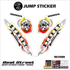 Stiker striping beat street 2018 - 2022 grafis variasi 005