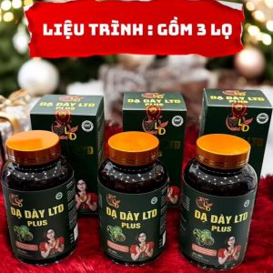 (2 mẫu cũ và mới) Dạ dày LTD Plus Dạ dày & đại tràng LTD L.T.D Lò Thị Dịu (225 viên) chính hiệu