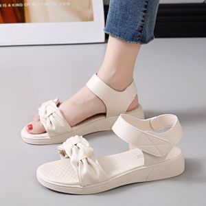 รองเท้าแตะด้านล่างหนารองเท้าแตะลําลองฤดูร้อนรองเท้าเปิดนิ้วแบบไม่ครอบงํา