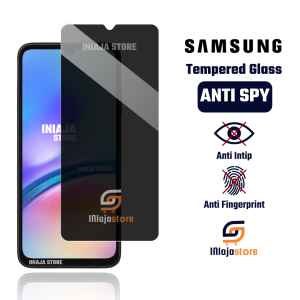 INIAJA - Tempered Glass Anti Spy Samsung A17 5G A07 5G A16 4G A16 5G A06 A05 A05s A15 4G A15 5G A14 5G A14 4G A13 4G A13 5G A12 A11 A10s A10 A10e A04 A04s A04e A04 Core A03 A03s A03 Core A02 A02s Anti Gores Anti Intip Privacy Pelindung Layar Full Cover