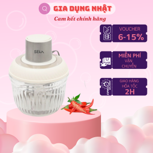 Máy Xay Thịt Thủy Tinh 2 Cối SEKA SK2287 Xay Thực Phẩm Đa Năng - 500W (Model 2024) - Hàng Chính Hãng