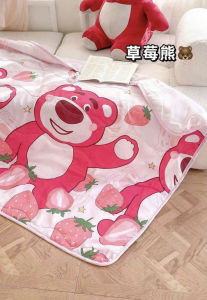 Chăn cho bé đi học cotton đũi mềm thoáng mát Chăn xoa bé 1mx1m4 đũi cotton mềm mại