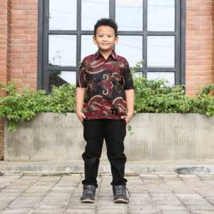 BAJU BATIK COUPLE KELUARGA IBU AYAH DAN ANAK COWOK TERLARIS
