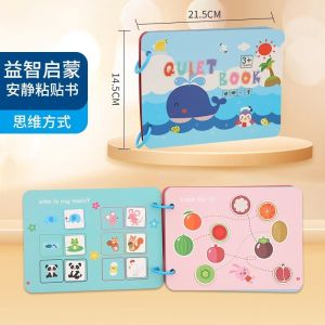 English Quiet Book Simple Murah DIY Busy Activity Book Velcro Buku  Aktivitas Anak TK  Montessori