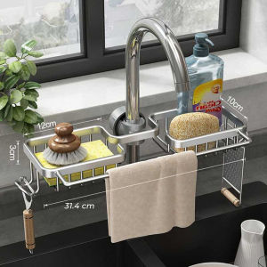 Rak Sponge Sabun Wastafel Cuci Piring Storage Basket Organizer