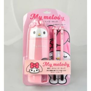 Sanrio Hello Kitty Toothbrush Toothbrush Cup Suit My Melody Kuromi Travel Portable Storage Box Toothbrush Storage Cup Gift for Boys and Girls