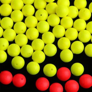 MUQZI 50pcs Fishing Lovers Fishing Tackle Bobbers Indicators Foam Floats Ball Fluorescent Buoy Bobbers Fishing Bobbers Fishing Float Fishing Buoyancy Balls Fluorescent Drift Ball