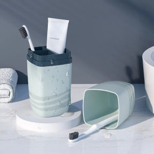 Multipurpose Portable Travel Toothbrush Toothpaste Holder Storage Organizer Travel Mouthwash Cup