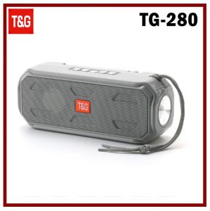 T&G TG280 TWS Multi Function Bluetooth Solar Charging Speaker V5.0 Torchlight