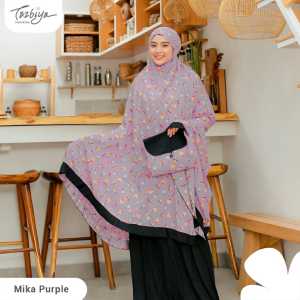 Mukena Dewasa Tazbiya Flower shaliza NEW2025 mukena rayon premium mukena motif bunga