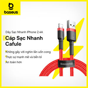 [USB => IPHONE] - Dây Cáp Sạc / Truyền Dữ Liệu Baseus Cho iPhone Đầu USB 2.4 A Dài 0.5mét 1mét 2 mét