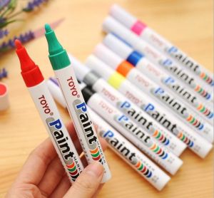 Spidol Ban Anti Air Warna-warni Ban Mobil Jejak Ban Permanen Spidol Cat Grafiti Spidol Berminyak tahan air