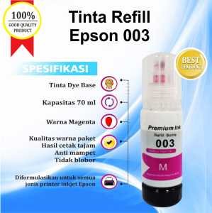 Tinta Premium Epson 003 Refill L4160 L5190 L6160 L6170 L6190 L3110