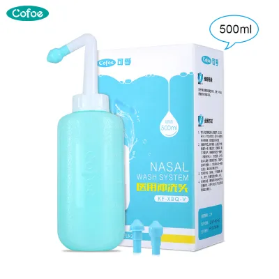 Cofoe Bình Rửa Mũi Neti 500Ml Bình Rửa Mũi Dụng Cụ Rửa Mũi Cho Người Lớn Viêm Mũi Dị Ứng Xoang Dụng Cụ Chăm Sóc Mũi Rửa Mũi Hàng Ngày