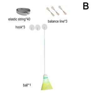 Badminton Trainers Stretch Professional Machine Robot Racket Rebound Training Sport Self-Study Practice Accessories