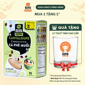 |Tặng Ly Thủy Tinh| Elys Coffee - Cà Phê Sữa Hòa Tan Nguyên Bản 3 in 1 | Hộp 15 Gói x 17g - 255g
