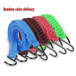 Lucky 1.8m 3m Luggage Binding Rope Elastic Baggage Cord Fixed Band with Hook for Bike Motorcycle Truck