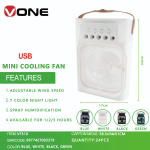 Mini Air Conditioner Humidifier Fan Water and Ice with LED Portable