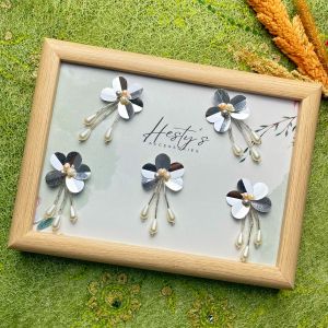 RANGKAI AKSESORIS BUNGA SEQUIN 3D JEPANG