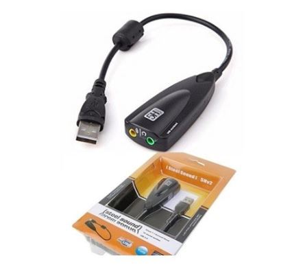 Usb steel sound card virtual surround sound headset microphone  adapter for office gaming pc laptop 5Hv2 soundcard mic audio