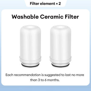 MISN Ceramic Faucet Water Filter Kitchen Tap Purifier for Clean Drinking Water Removes Sediment Faucet filtration device