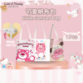 Cute Loopy Strawberry Bear Chiikawa Student Tuition Bag Tote Bag Cartoon Canvas Beg Shoulder School Bag Oxford Cloth Tuisyen Beg Murah Loopy小海狸草莓熊帆布单肩包大容量. 