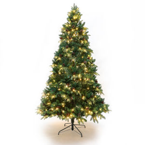 [SG STOCK] Super High Quality Christmas Tree With Premium Warm LED Light Dense Branches Realistic Holiday Décor​Party Decoration Tree With Foldable Design180cm210cm240cm300cm