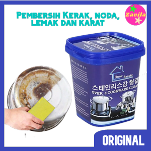 Pembersih Penghilang Kerak Lemak Karat Panci Wajan Stainless Gosong Alat Makan Dapur