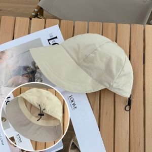 Zhao Lusi Style Fisherman Hat - Womens Korean UV-Protective Oversized Brim Design Sun Hat for Beach/Casual-COZII