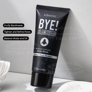 【BUY 1 TAKE 1】Bamboo Charcoal Nose Mask (60g): A Peel-Off Mask That Removes Blackheads Deeply Cleanses Pores Controls Oil And Purifies For Clear Refined Pores.