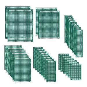 32Pcs Double Sideds Prototypes Board Fiberglass Circuit Board with Pre Tinned Holes for Electronics Projects and DIY Experiments